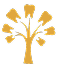 Golden tree with dental tools as branches representing family dentistry services